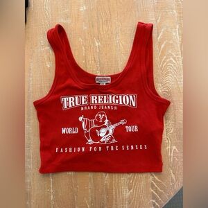 True Religion Bold Red Graphic Tank